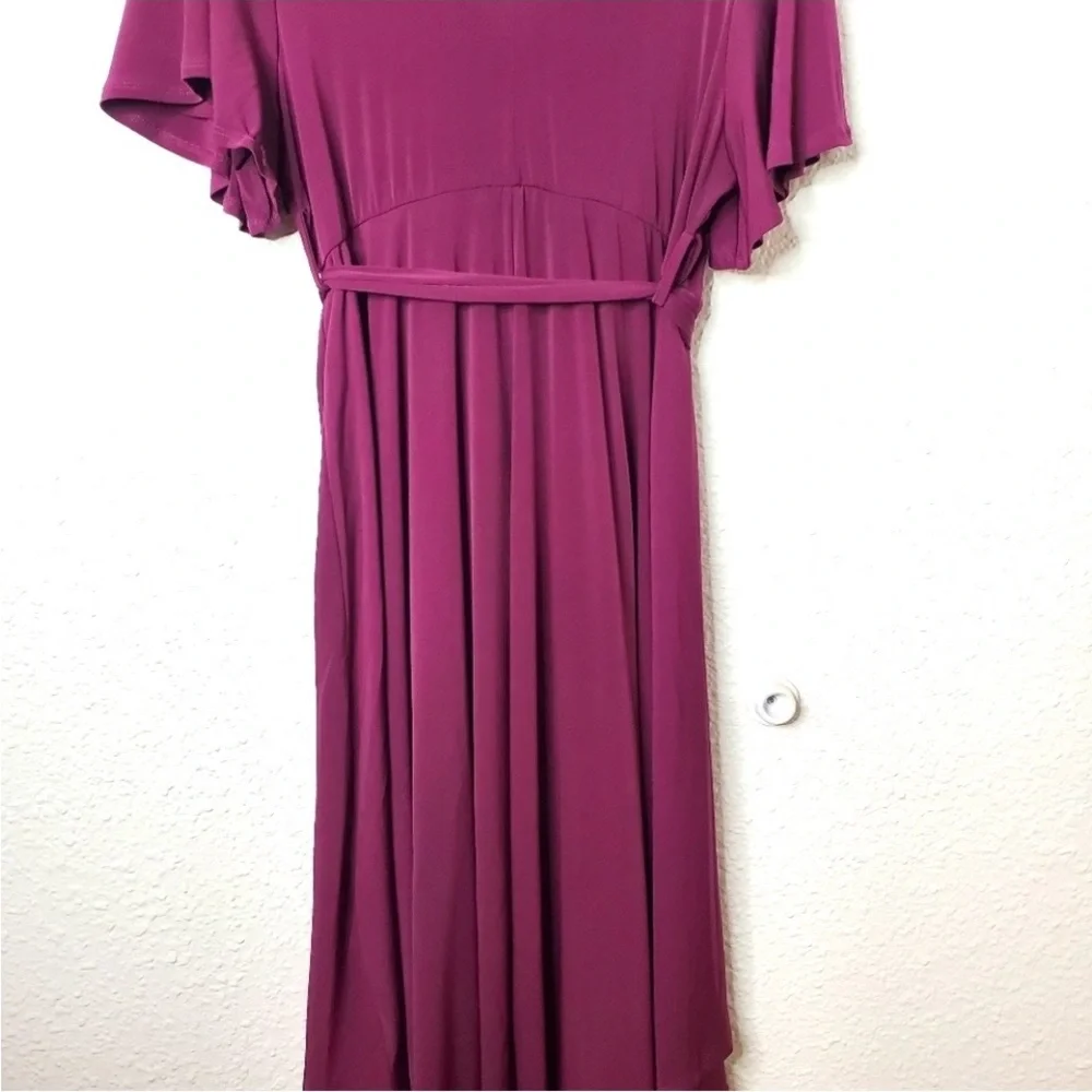 Torrid Berry Jersey Knit Faux Wrap Dress NWOT - Picture 3 of 8